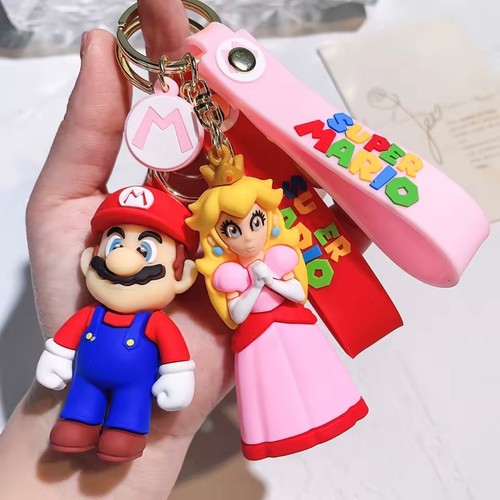 Super mario character keyring - mario,