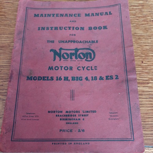 Norton maintenance manual and - norton,