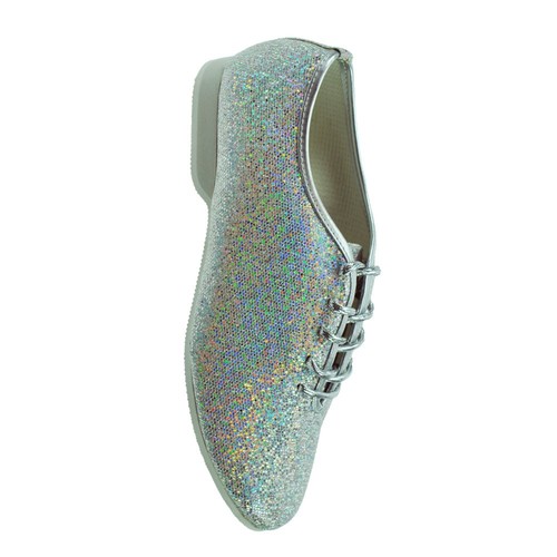 Starlite silver hologram lace - silver,