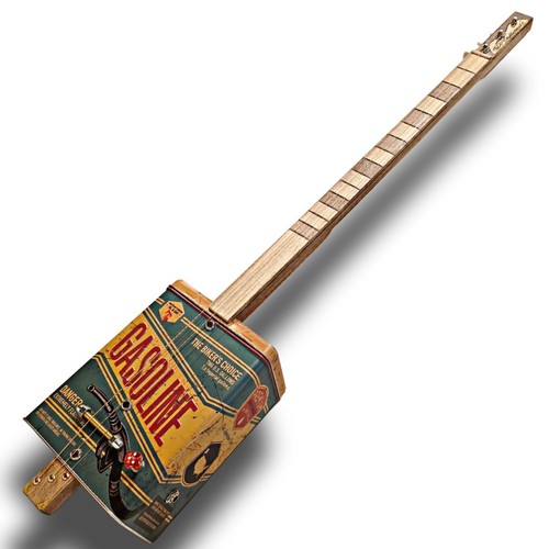Gasoline cigar box guitar 3tpv - gasoline,