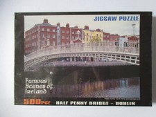 Half Penny Bridge Dublin Ireland 500 Piece Jigsaw Puzzle New Sealed and Unopened