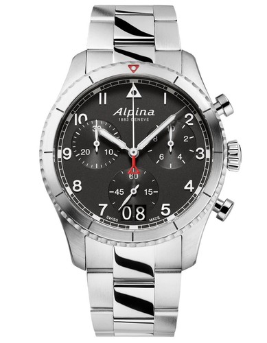 Alpina silver mens chronograph - alpina,