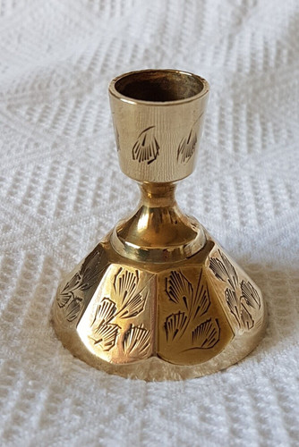 Candlestick indian brass - ~, ~