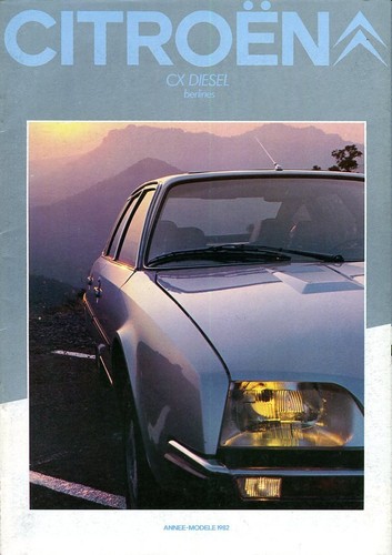 Citroen diesel saloons - cx, 1982