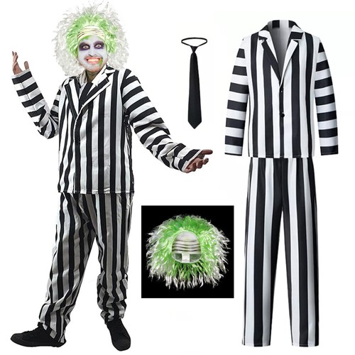 Men beetlejuice fancy dress - beetlejuice,
