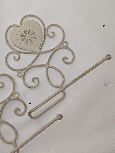 Pair metal toilet roll holders - metal,