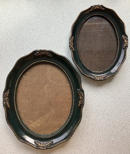 Two vintage ornate green - ornate,
