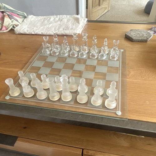 Glass chess checkers - 2-in-1,