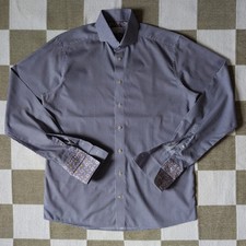 Eton Mens Navy White Micro