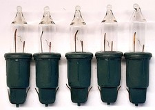 Woolworths V4 5 X Spare Clear Bulb Lamp Christmas Fairy Lights 6v 0.1A 0.6W