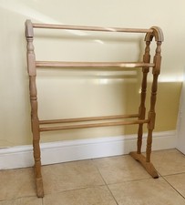 Vintage Wooden Towel Rail