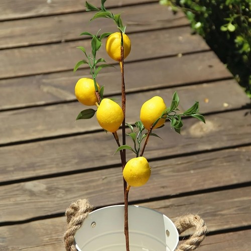 50cm artificial lemon branch - artificial,
