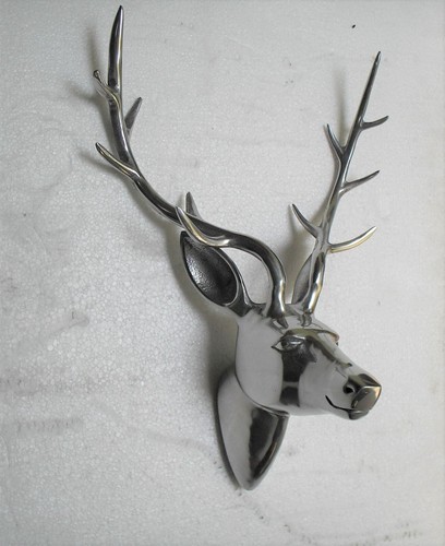 Metal wall mount deer - mount, head