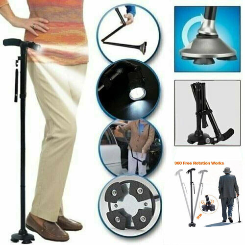 Elder folding walking stick - folding,