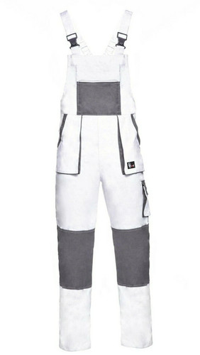 White overalls dungarees - white,