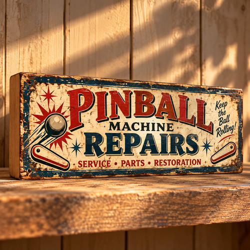 Vintage pinball machine - vintage,