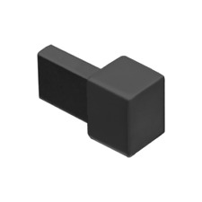 Genesis Corner Tile Trim Piece - Aluminium Square - Black 10mm
