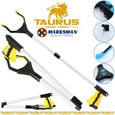 80Cm MARKSMAN Litter Picker Tool Rubbish Pick Up Long Mobility Reach Foldable UK