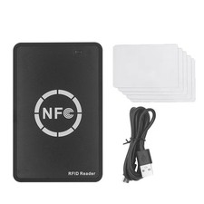 RFID NFC  Chip Reader/Writer+5XUID Card 125K 13.56M Copier RFID Duplicator2014