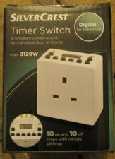 Digital Timer Switch 16 Program Combinations SilverCrest NEW BOXED UNUSED