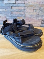 Suicoke Dr. Martens Sandals Women's Size UK 5 Black Leather Comfortable Strappy