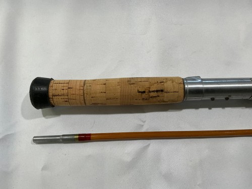 Vintage bamboo fishing rod - bamboo,