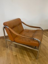Vintage Retro Pieff Beta Armchair in Tan Leather by Tim Bates