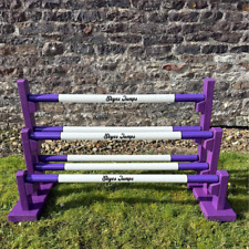 Set of three wooden Hobby Horse jumps