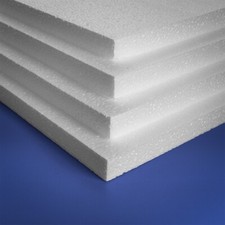 EPS Polystyrene  Sheets 600 x 400 x 10 mm (Pack 10) Crafts Packing Insulation