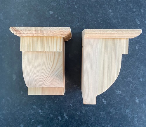 Wooden corbels pair - wooden,