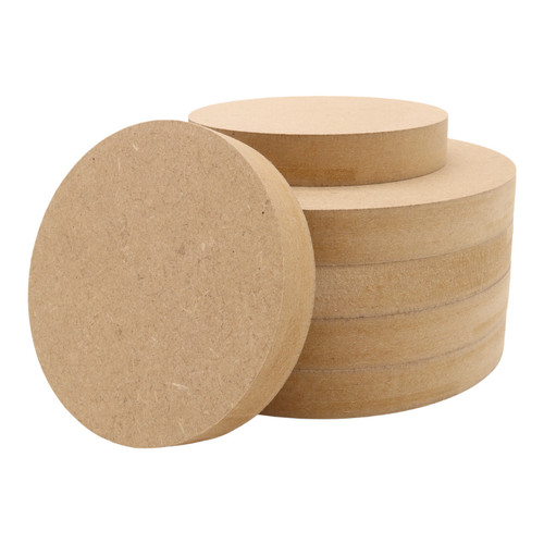 Wooden mdf circle square - wooden,