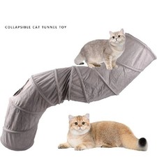 Interactive Foldable Cat Tunnel Pet Hides Puppy Tube Kitten Play Toy Fun