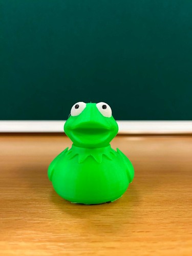 Printed kermit frog duck - frog,