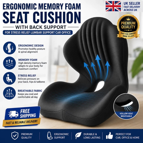 Ergonomic back and seat - and,