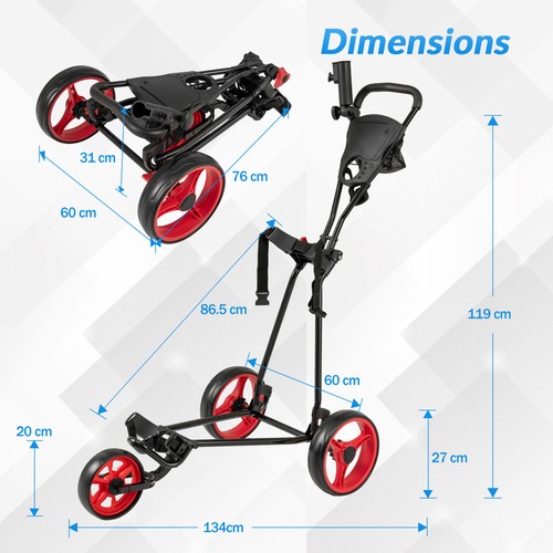 Three wheel foldable - three, golf