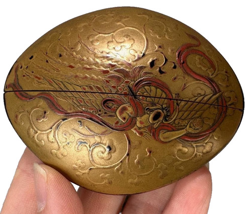 Japanese antique wooden case - wooden,