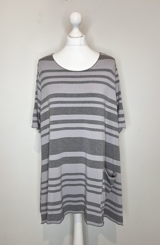 Oska lilac grey striped - grey,