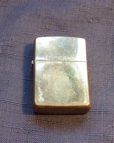 Vintage solid brass zippo - solid,