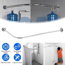 L Shape Shower Rail Rod Wall