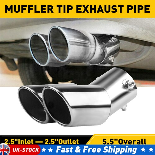 Dual exhaust tip stainless - exhaust,