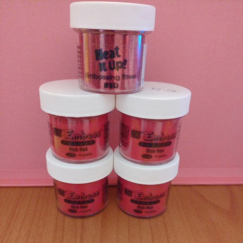 Embossing powder rich red - , x