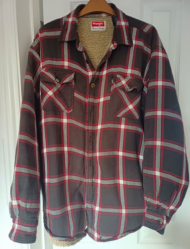 Wrangler men plaid sherpa - men's,