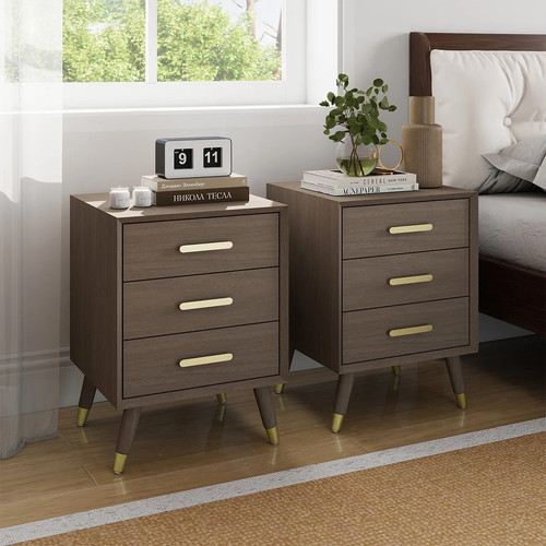 Pair drawer bedside - 3,
