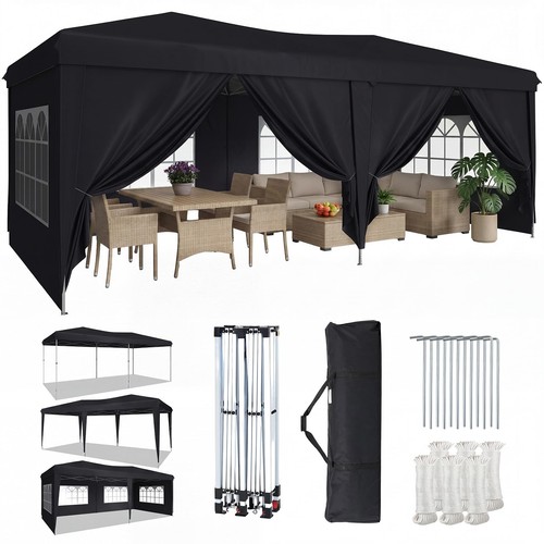 Aoxun 10x20ft pop gazebo - 10x20ft, up