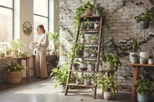 VINTAGE WOODEN PAINT SPLASHED