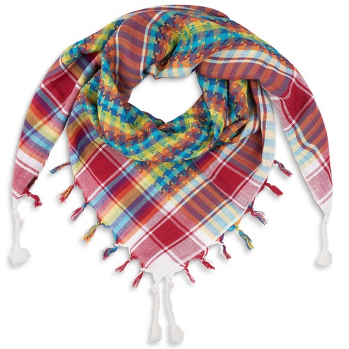 Multicolour shemagh keffiyeh - multicolour,