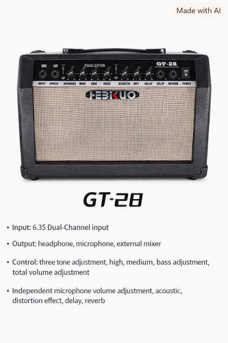 28w guitar amplifier with - guitar,