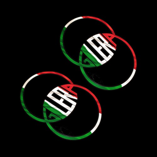 Gilera reflective italian flag - gilera,