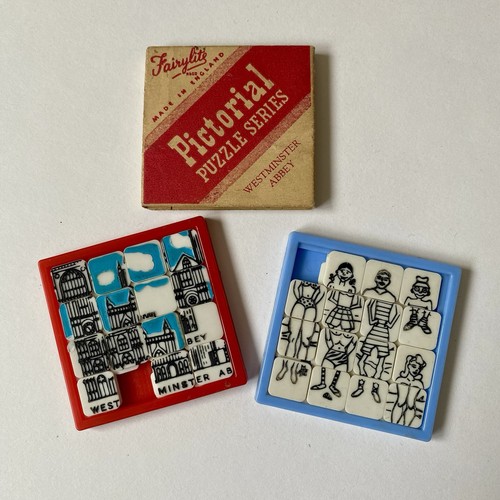 Vintage slide puzzles - vintage, x2
