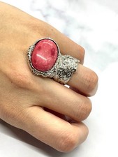 Auth YSL YVES SAINT LAURENT Vintage Stone Ring Size 7 - Pre owned / LV5680